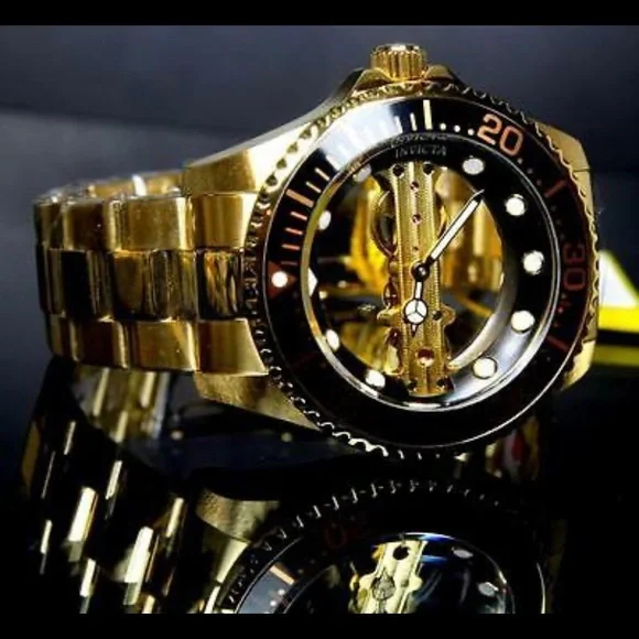 Invicta Pro Diver Ghost Bridge Men s 47mm Mechanical Hand Winding Watch 24694